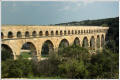 Le Pont du Gard en amont rive gauche